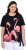 Ulla Popken Flamingo Short Sleeve Graphic Tee Black - Bedruckte T-shirts für damen - 