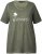 Ulla Popken Sunset Lettering Short Sleeve Graphic Tee Olive - Bedruckte T-shirts für damen - 
