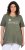 Ulla Popken Sunset Lettering Short Sleeve Graphic Tee Olive - Bedruckte T-shirts für damen - 