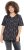Ulla Popken Snake Print V-Neck Tee Graphite Grey - Bedruckte T-shirts für damen - 