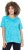 Ulla Popken Abstract Animal Print Short Sleeve Tee Deep Aqua - Bedruckte T-shirts für damen - 