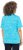 Ulla Popken Abstract Animal Print Short Sleeve Tee Deep Aqua - Bedruckte T-shirts für damen - 