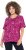 Ulla Popken Abstract Animal Print Short Sleeve Tee Magnolia Red - Bedruckte T-shirts für damen - 