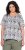 Ulla Popken Half-sleeve A-line V-neck Pointed Hem Animal Pattern T-shirt Moss - Bedruckte T-shirts für damen - 