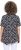 Ulla Popken Bow Print Short Sleeve Pointed Hem Tee Black - Bedruckte T-shirts für damen - 