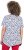 Ulla Popken Bow Print Short Sleeve Pointed Hem Tee Snow White - Bedruckte T-shirts für damen - 