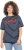 Ulla Popken Striped 1987 Boat Neck Tee Navy Blue - Bedruckte T-shirts für damen - 