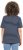 Ulla Popken Striped 1987 Boat Neck Tee Navy Blue - Bedruckte T-shirts für damen - 