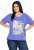 Ulla Popken Lady Of The Moon Short Sleeve Graphic Tee Lavender - Bedruckte T-shirts für damen - 