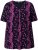 Ulla Popken Letter Print Short Sleeve Tee Magnolia Red - Bedruckte T-shirts für damen - 