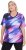 Ulla Popken Cutout Abstract Print Short Sleeve Tee Ink Blue - Bedruckte T-shirts für damen - 