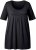 Ulla Popken Essential Front Pleat Tee Black - T-Shirts - 