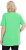 Ulla Popken Essential Front Pleat Tee Mint Green - T-Shirts - 
