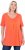 Ulla Popken Essential Front Pleat Tee Pink Coral - T-Shirts - 