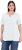 Ulla Popken Essential Notch Neck Stretch Tee Snow White - T-Shirts - 