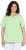 Ulla Popken Essential Notch Neck Stretch Tee Light Green - T-Shirts - 