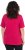 Ulla Popken Essential Square Neck Stretch Tee Dark Raspberry - T-Shirts - 