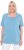 Ulla Popken Essential Square Neck Stretch Tee Light Teal - T-Shirts - 