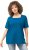 Ulla Popken Essential Square Neck Stretch Tee Medium Blue - T-Shirts - 