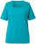 Ulla Popken Essential Square Neck Stretch Tee Teal - T-Shirts - 