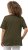 Ulla Popken Double Layer Rounded V-Neck Slim Fit Tee Forest Green - T-Shirts - 