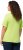 Ulla Popken Double Layer Rounded V-Neck Slim Fit Tee Lime Green - T-Shirts - 