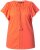 Ulla Popken Wing Sleeve V-Neck Tee Coral Pink - T-Shirts - 
