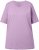 Ulla Popken Basic Round Neck Short Sleeve Relaxed Fit T-Shirt Lavender Pink - T-Shirts - 