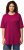 Ulla Popken Basic Round Neck Short Sleeve Relaxed Fit T-Shirt Magnolia Red - T-Shirts - 