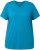 Ulla Popken Functional Antibacterial Finish V-Neck Short Sleeve Knit Top Opal Green - T-Shirts - 