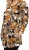 Scandinavian Caramel Flower Petals Tunic Orange and Brown - Bedruckte T-shirts für damen - 