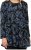Scandinavian Caramel Swirls Tunic Blue - Bedruckte T-shirts für damen - 