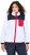 Ulla Popken Color Block Teddy Fleece Jacket Snow White - Hoodies & Sweatshirts - 
