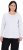Ulla Popken Basic Round Neck Long Sleeve Slim Fit Cotton Tee Snow White - Röcke - 