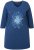 Ulla Popken Dandelion Short Sleeve Graphic Tee Ink Blue - Bedruckte T-shirts für damen - 