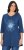 Ulla Popken Dandelion Short Sleeve Graphic Tee Ink Blue - Bedruckte T-shirts für damen - 
