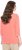 Ulla Popken Make It Amazing 3/4 Sleeve Graphic Tee Coral - Bedruckte T-shirts für damen - 
