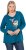 Ulla Popken Fawn Long Sleeve Graphic Tee Teal - Bedruckte T-shirts für damen - 