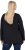 Ulla Popken Sequined Puppy Long Sleeve Graphic Tee Black - Bedruckte T-shirts für damen - 