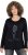 Ulla Popken Holiday Long Sleeve Graphic Tee Black - Bedruckte T-shirts für damen - 