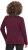 Ulla Popken Holiday Long Sleeve Graphic Tee Plum - Bedruckte T-shirts für damen - 