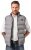 JP1880 Quilted Vest Outdoor Stand-up Collar Grey - Herren jacken - Herren Jacken in großen Größen