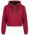Nora Mikken KAMILLA Cropped Hoodie Burgundy - DAMENMODE XS-XXL - 