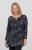 Scandinavian Caramel Triangles Tunic Dark Blue - Bedruckte T-shirts für damen - 