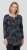 Scandinavian Caramel Triangles Tunic Dark Blue - Bedruckte T-shirts für damen - 