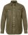 JP1880 Denim Shirt Long Sleeve Olive Green - Herrenhemden - Herrenhemden in großen Größen