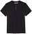 Adamo Silas Regular fit Serafino T-shirt Black - Herren-T-Shirts - Herren-T-Shirts in großen Größen