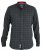D555 Taylor Long Sleeve Shirt Charcoal - Herrenhemden - Herrenhemden in großen Größen