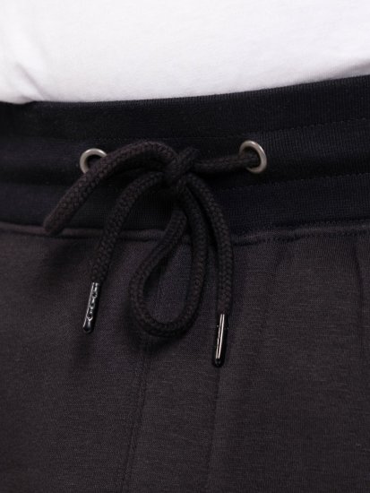 D555 Dexter 1 Cargo Jogger With Bear Embroidery Schwarz - Jogginghosen für herren - Jogginghosen für Herren in großen Größen