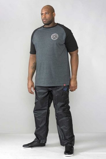 D555 Elba "Packaway" Regenhosen Schwarz - Sportbekleidung & outdoor - Sportbekleidung in große größen für herren